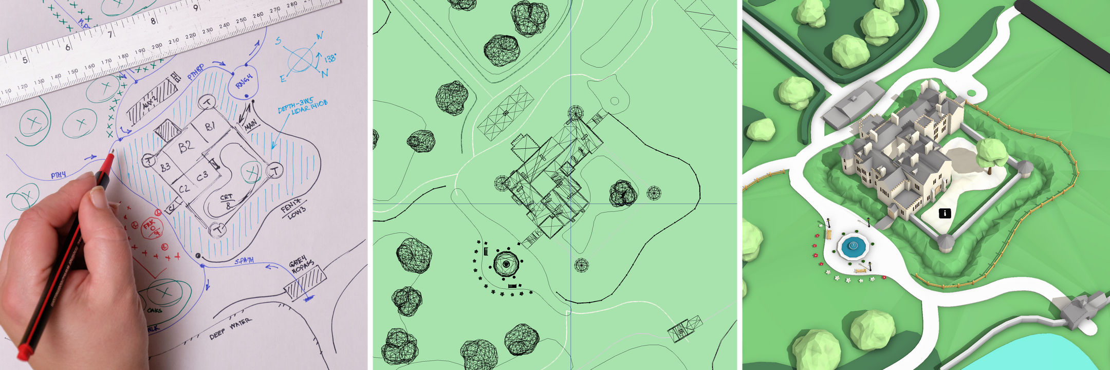 interactive 3d map design process